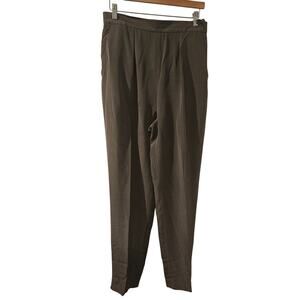 Vintage Jones New‎ York 100% Silk Dress Trousers Taupe – Women’s Size 12